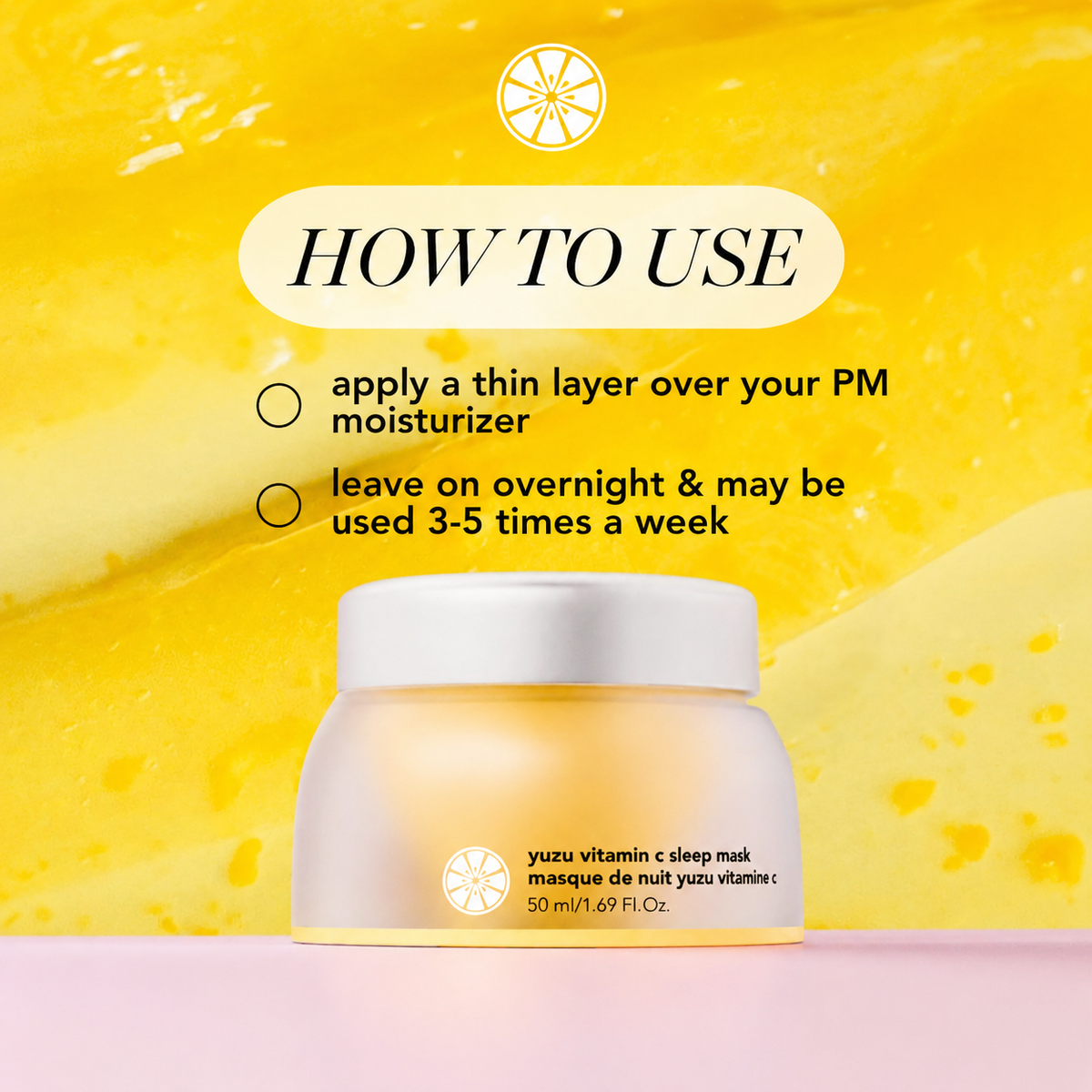 Yuzu Vitamin C Sleep Mask
